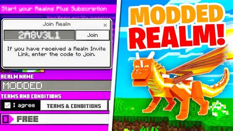 New Modded Realm For Mcpe Realm Code Minecraft Bedrock