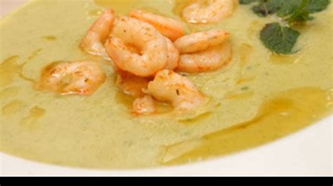 Crema De Calabac N Con Gambas Magda Carlas Y Julio Garmendia Receta