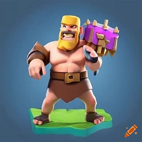 Clash Royale Barbarian King On Craiyon