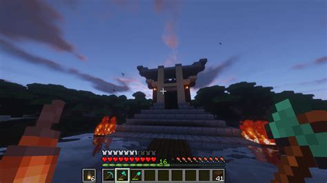 Custom nether portal frame + continuum shaders : r/Minecraft