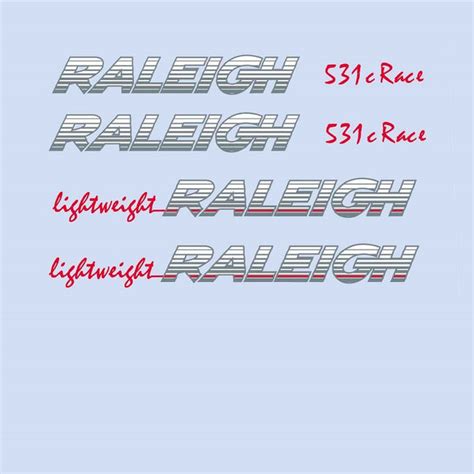 Raleigh Set 0890 Bicycle Decals