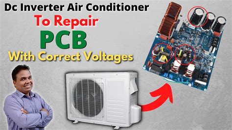 Repairing Dc Inverter AC Outdoor PCB By Checking Voltages Orient Dc