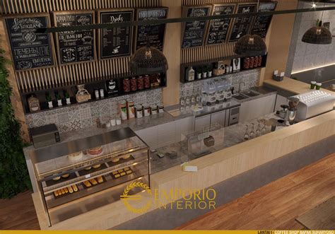 Ide Desain Interior Coffee Shop 2 Lantai Bergaya Modern Industrial