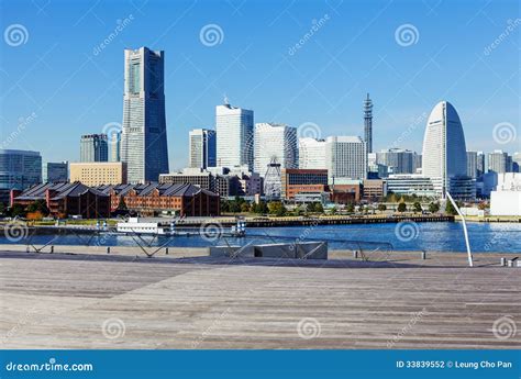 Yokohama skyline in Japan stock photo. Image of skyline - 33839552