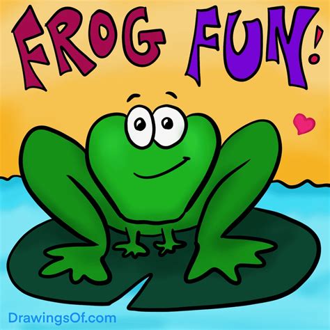 Cute Frog Drawing: Easy Instructions - Drawings Of...