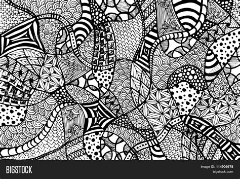 Zentangle Background Vector Photo Free Trial Bigstock