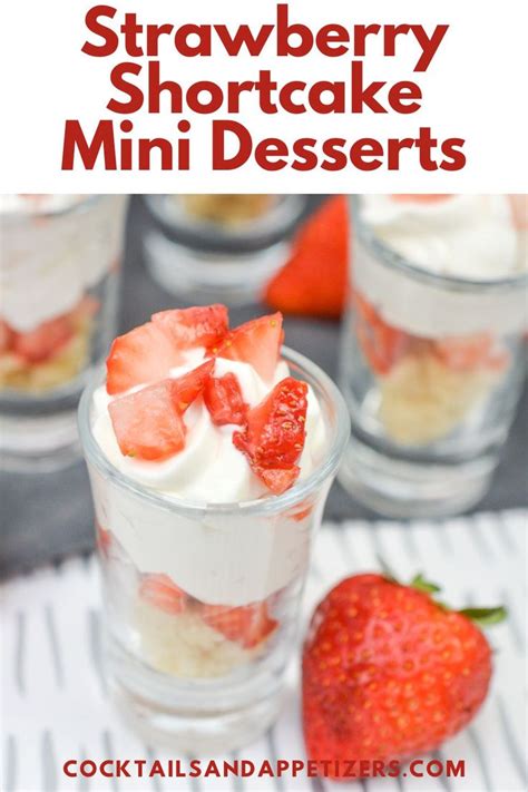 Strawberry Shortcake Shooters Dessert Cocktails And Appetizers