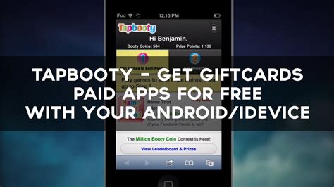 Tapbooty Get Giftcards Paid Apps For Free With Your Android Idevice