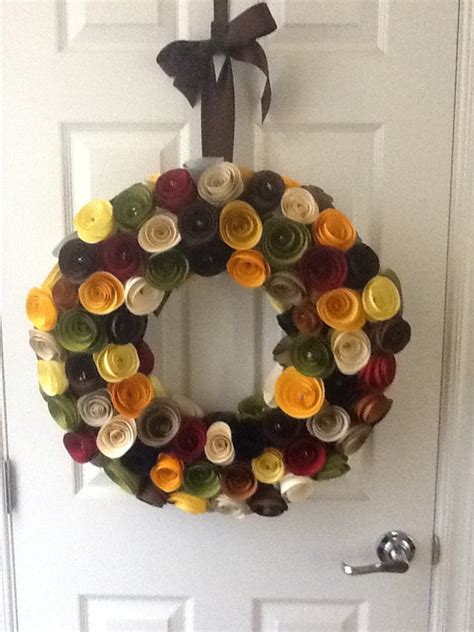 Paper Rose Wreath