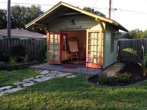 Backyard Shed Built as Art Studio