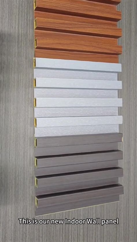 Indoor Wood Plastic Composite Cladding Fluted Wall Board Wpc Interior