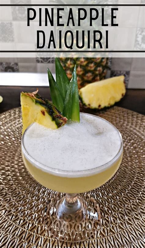 Pineapple Daiquiri Cocktail Recipe A Tropical Pineapple Drink