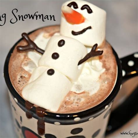 Melting Snowman Hot Chocolate Hugs And Cookies XOXO