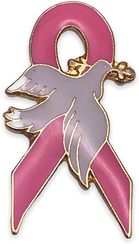 Amazon Stockpins Pink Ribbon Dove Lapel Pin Breast Cancer