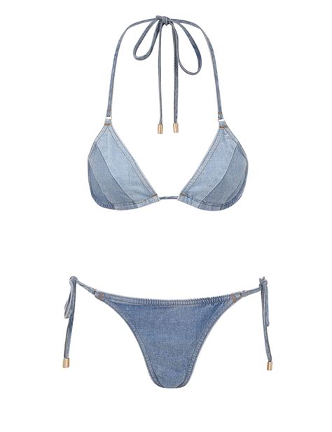 Tallow Denim Bikini Denim Online Zimmermann