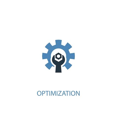 Premium Vector Optimization Concept 2 Colored Icon Simple Blue