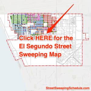 El Segundo Street Sweeping 2023 Schedule Map Holidays