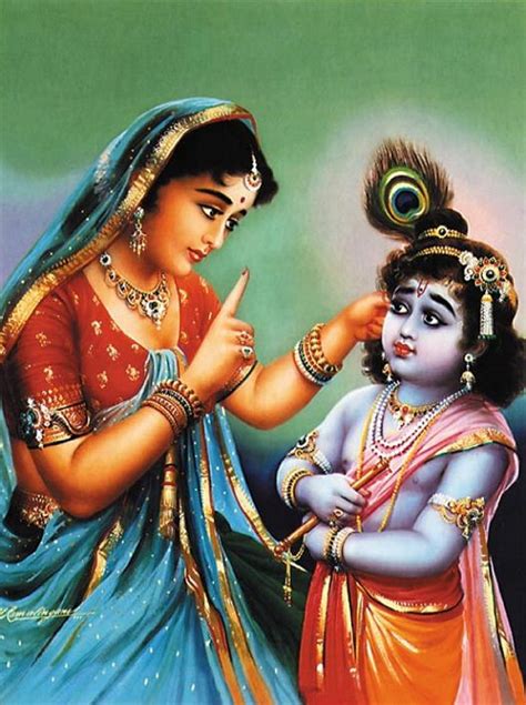 Krishna Yashoda Warns Krishna Poster 16x20 J31L Yashoda Krishna HD