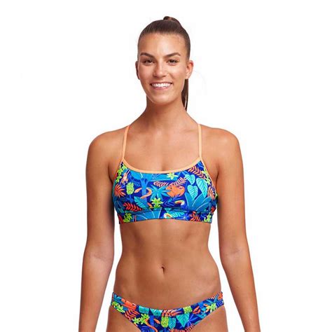 Funkita Swim Crop Slothed Bikini Top Multicolor Swiminn