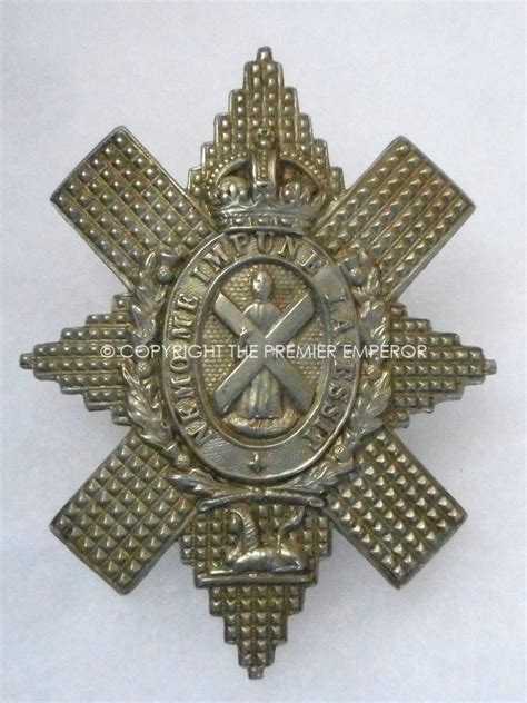 British Black Watch Cap Badge Circa Relic Militaria