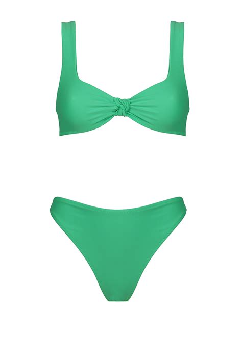 Hindle Bikini Green Grass Shani Shemer Swimwear