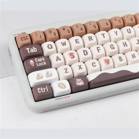 Chocolate Keycaps Moa Profile Dye Sublimation Pbt Keycap Keys