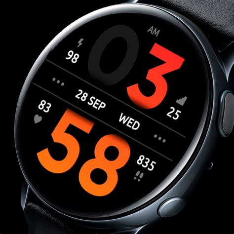 Samsung Watch Faces Kd34 Big Time Gradient Colors