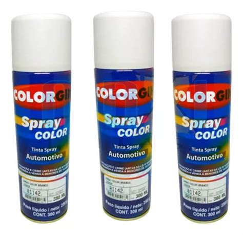 Spray Automotiva Colorgin Branco Geada Ml Mercadolivre