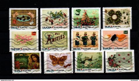 Oblit R S France Serie Complete De Timbres Autoadhesifs Obliteres