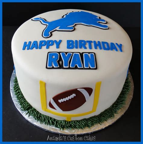 Amandas Custom Cakes Detroit Lions Cake