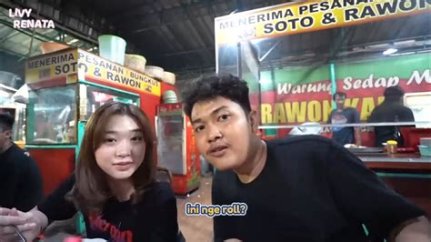 KESERUAN NOPEK NOVIAN DAN LIVY RENATA MAKAN MALAM BERSAMA DI PINGGIR