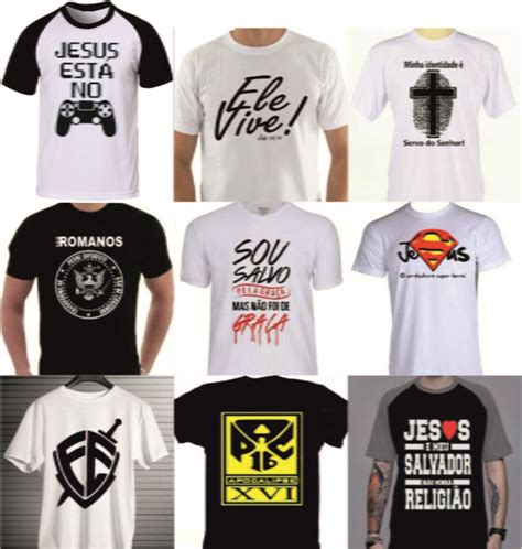 Camisetas Gospel Frases Kit 4 Unidades Elo7 Produtos Especiais