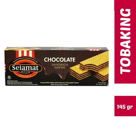 Selamat Wafer Chocolate 145 Gr Slamat Sandwich Coklat Lazada Indonesia