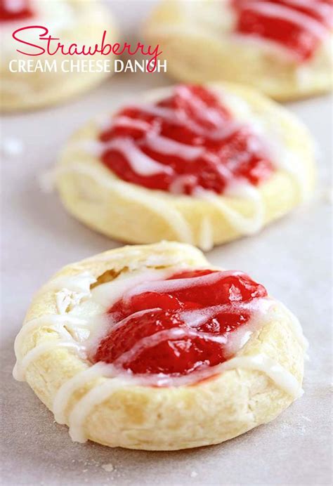 Strawberry Cream Cheese Danish Sugar Apron Recipe Cream Cheese