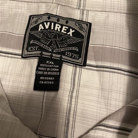 Y2k Grunge Avirex Button Up Shirt Jesse Pinkman Depop