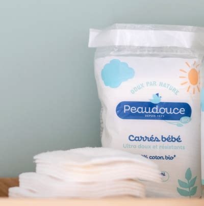 Cotons bébé bio pour la toilette et le change – Peaudouce