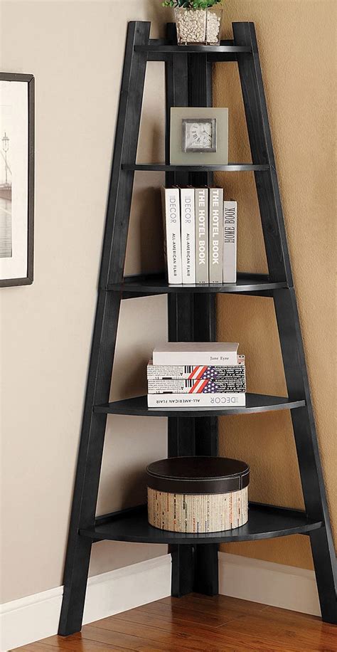 Black Five Shelf Corner Display Stand Zulily Living Room Decor Home Furniture Room Decor