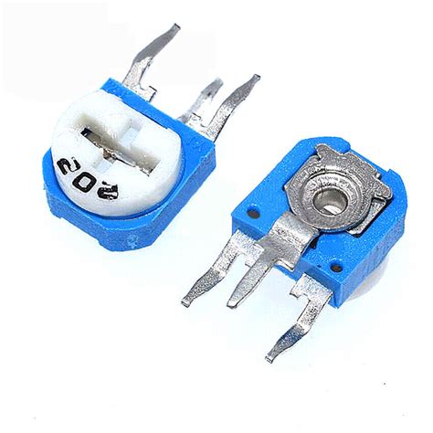 Rm Vertical Potentiometer Blue White Adjustable Resistance K K