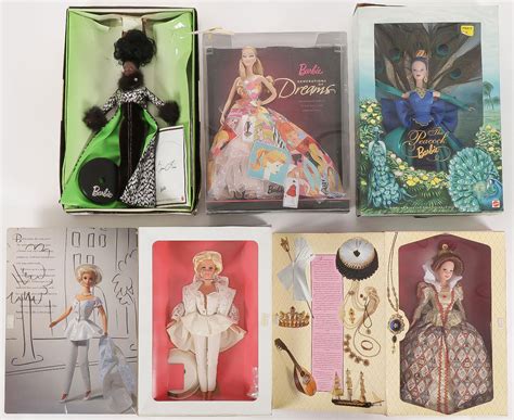 Sold Price: FIVE SPECIAL EDITION BARBIE COLLECTOR DOLLS - October 2 ...