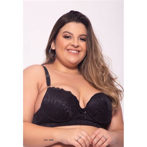 Sutiã Plus Size Em Renda Bojo O COMPRA FACIL LINGERIE