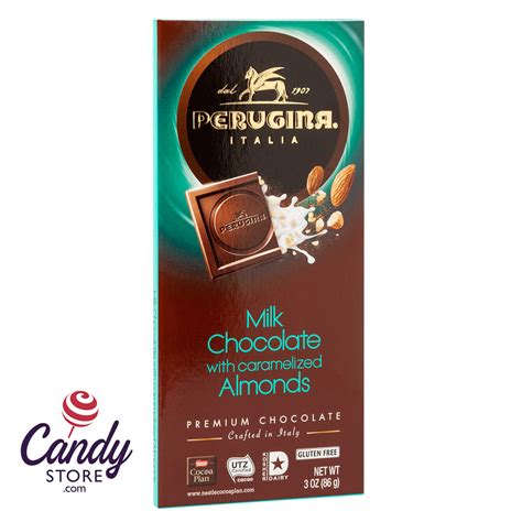 Milk Chocolate w Almonds Bars Perugina 12ct - CandyStore.com