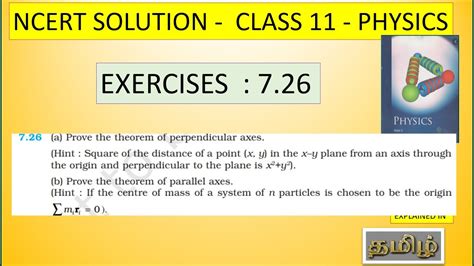 Ncert Solution Class 11 Physics Exercises 726 System Of Particles