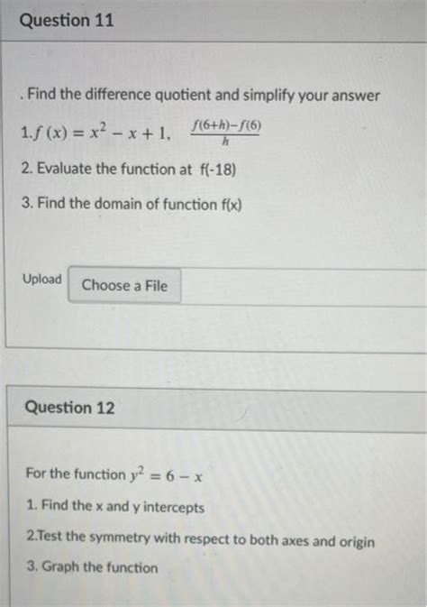 Solved D Question 5 For The Functions F X X2 4 And G X