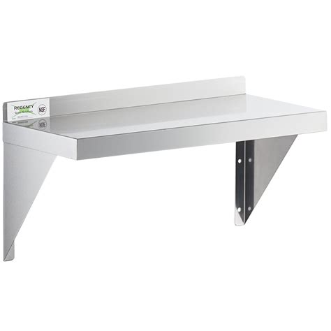 Regency Gauge Stainless Steel X Heavy Duty Solid Wall Shelf