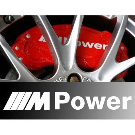 Sticker M Power 2 Coloris Et Taille Au Choix