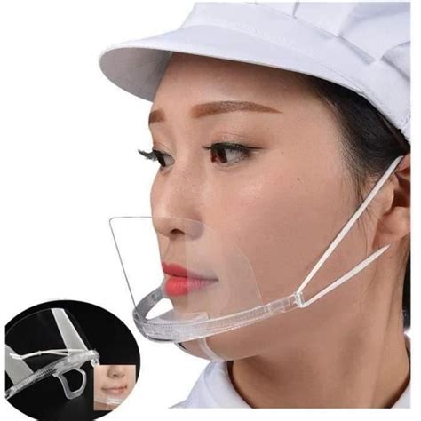 Breeze 10 pcs Masque Transparent Traitement Anti buée Masque Sanitaire