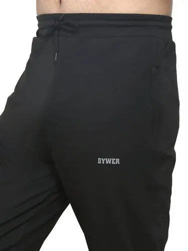 Solid Men Black 4 Way Lycra Lower Slim Fit Size XL At Rs 130 Piece