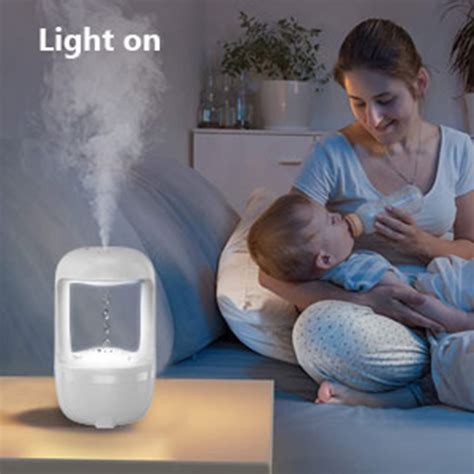 Wzoqni Large Anti Gravity Ultrasonic Cool Mist Maker Water Droplet Air Humidifier Powerful