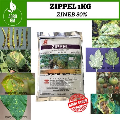 Zippel Racun Kulat Zineb 1kg Kulapuk Downy Bintik Daun Karat Antraknos