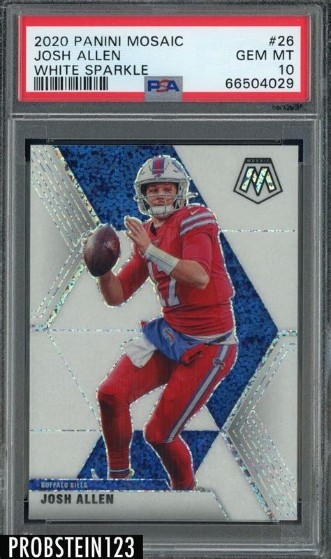 Josh Allen Mosaic White Sparkle Ssp Price Guide Sports